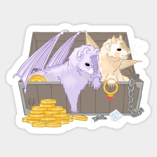 Drius & Solu the Dragon Ferrets Sticker